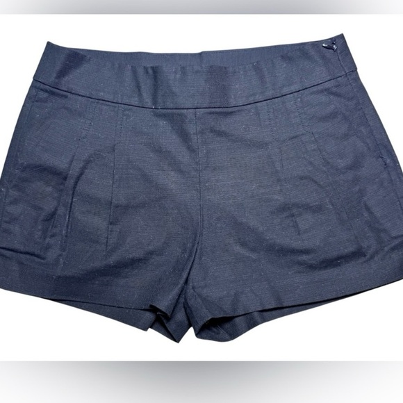 J.Crew Navy Cotton Blend Tailored Shorts Size 2 - Picture 1 of 4